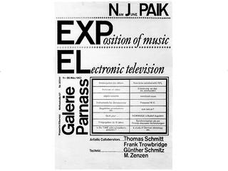 Exposition of Music – Electronic Television | Faltblatt zur Ausstellung