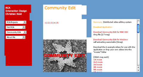 Christian Nold «Community Edit» | Screenshot Web site